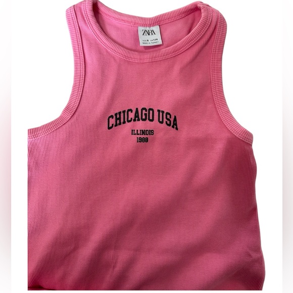 ZARA TEXT PRINT RIB DRESS - Picture 5 of 5